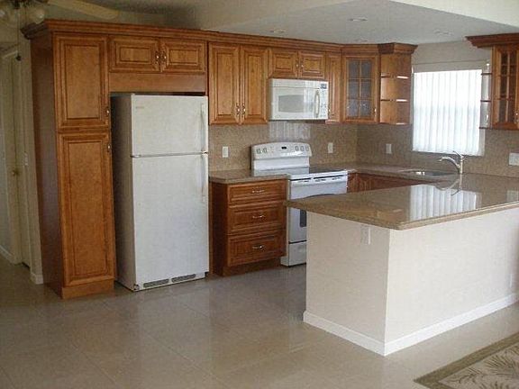 Newly remodeled kitchen with granite