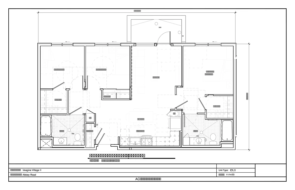 Floor plan Three-Bedroom
