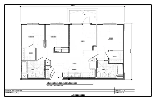 Floor plan Three-Bedroom