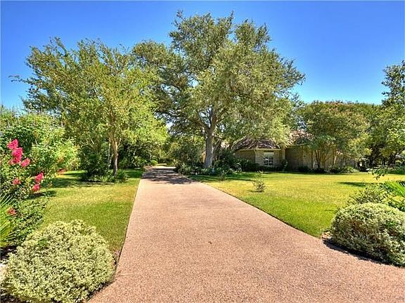 Exposed aggregate driveway.