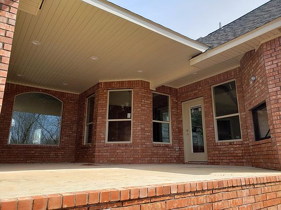 Covered Back Patio with Gas Fireplace