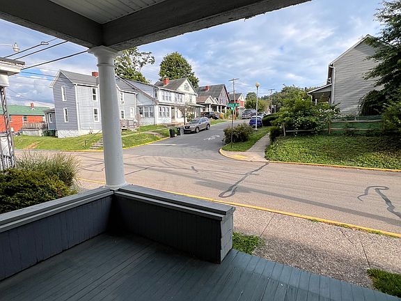 Front porch, looking onto Green St.