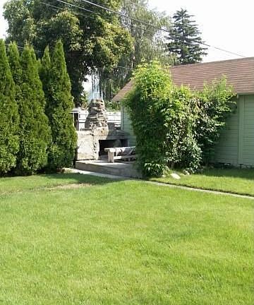 Great Backyard with Fireplace