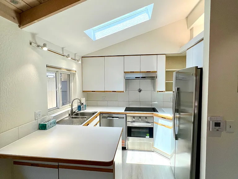 convenient kitchen with brand new appliances