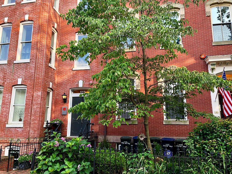 Outside of the front of the house, 444 M Street, NW