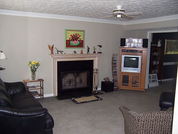 Cozy living room and dining room