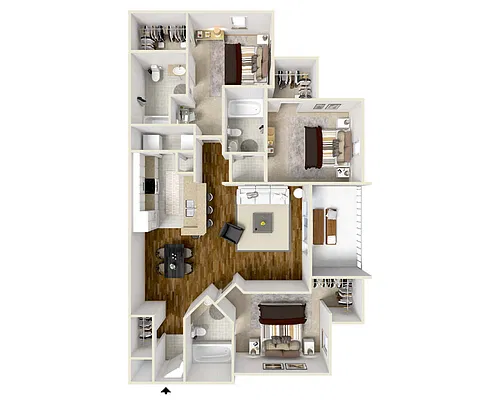 Floor plan 3/3 Classic