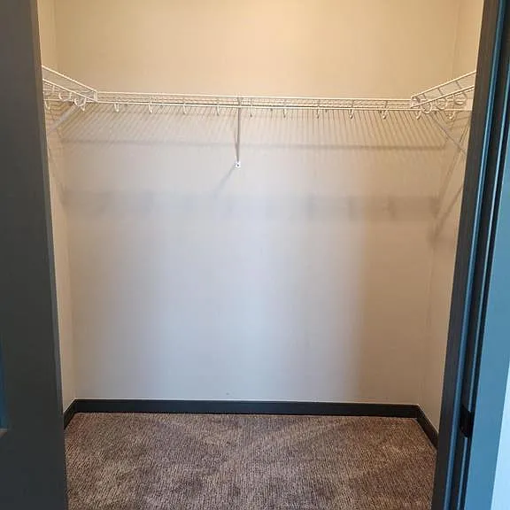 Large walk-in closet at The Harbor.