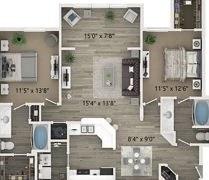 B4 2 Bedroom 2 Bath B4 2 Bedroom 2 Bath