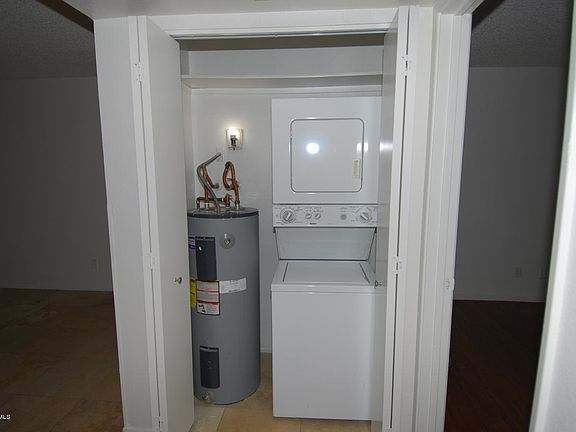 Stacked washer and dryer