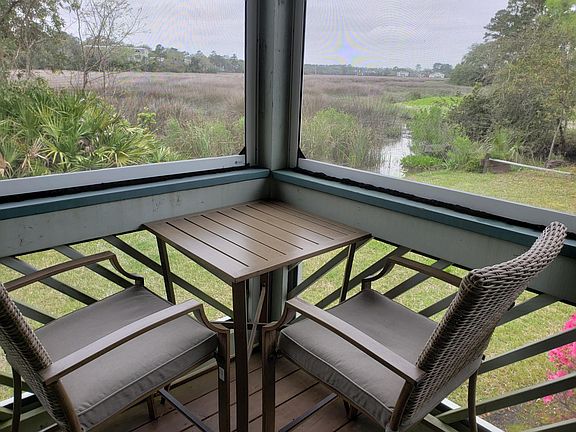 A nice place for morning coffee or a glass of wine to watch the sunset
The Dunbar creek meandering through the marsh