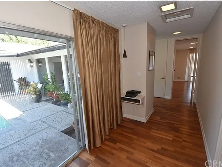 Hallway and view of courtyard
