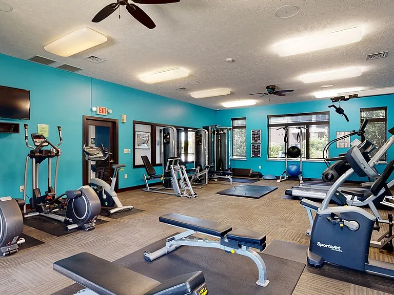 Crush your fitness goals in our fully equipped gym, designed to keep you motivated.
