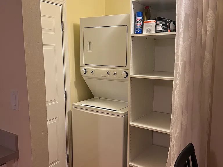 Stackable laundry hook-ups available