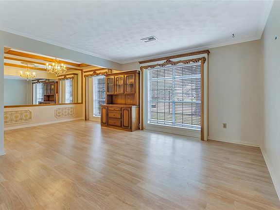 Formal Living and dinning with built in china hutch.