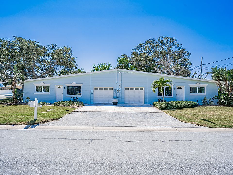 The entire duplex. Read left to right, A is on the left/East, B on the right/West side.