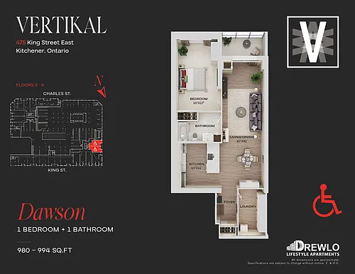 Floor plan Dawson