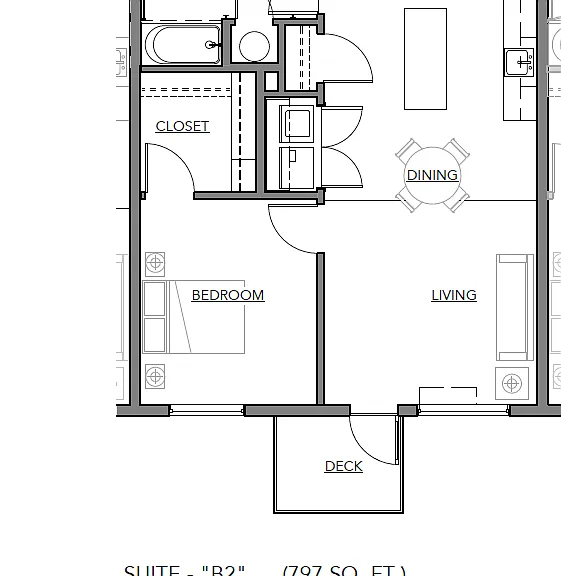 B2 - 797 sqft B2 - 797 sqft