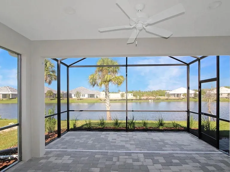 Private Lanai with Ceiling Fan, Gas Hook Up for BBQ Grill. TV hook up in place too.