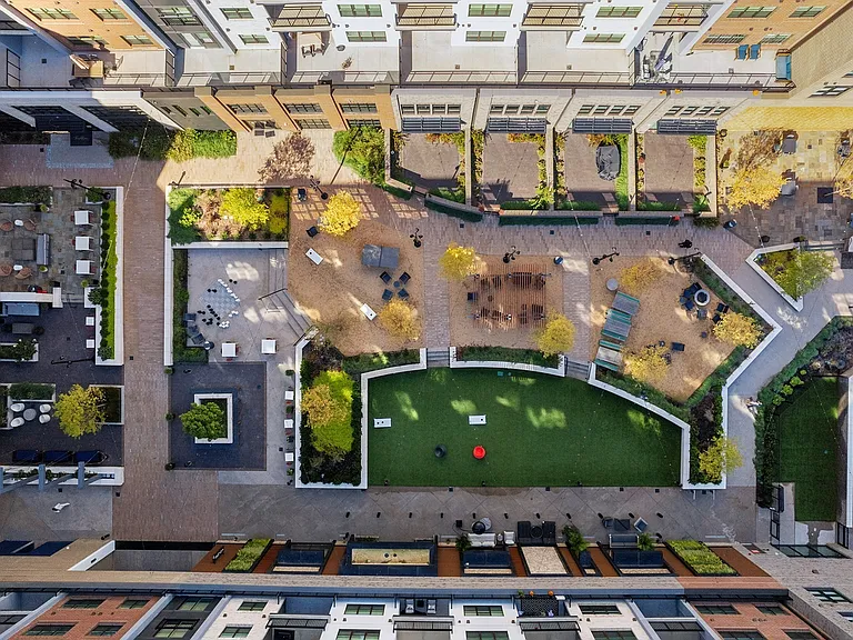 Enjoy a bird's-eye view of your future backyard_complete with games, greenery, and plenty of space to unwind.