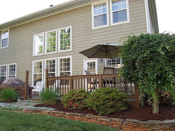 Rear of house with deck 