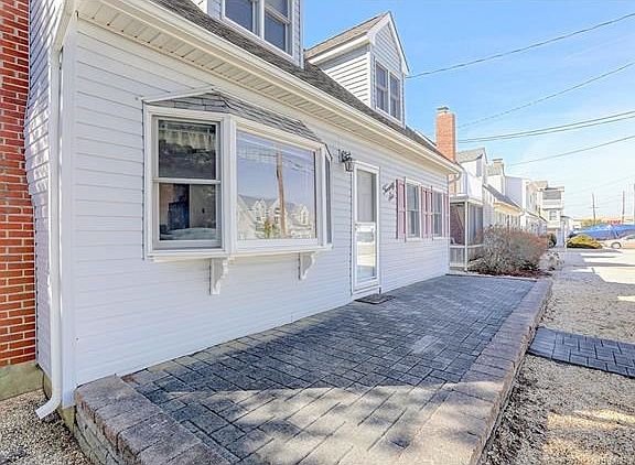 front brick patio area