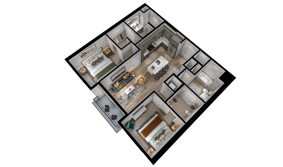 Floor plan B1c-PH
