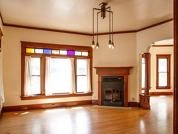 Living room fireplace