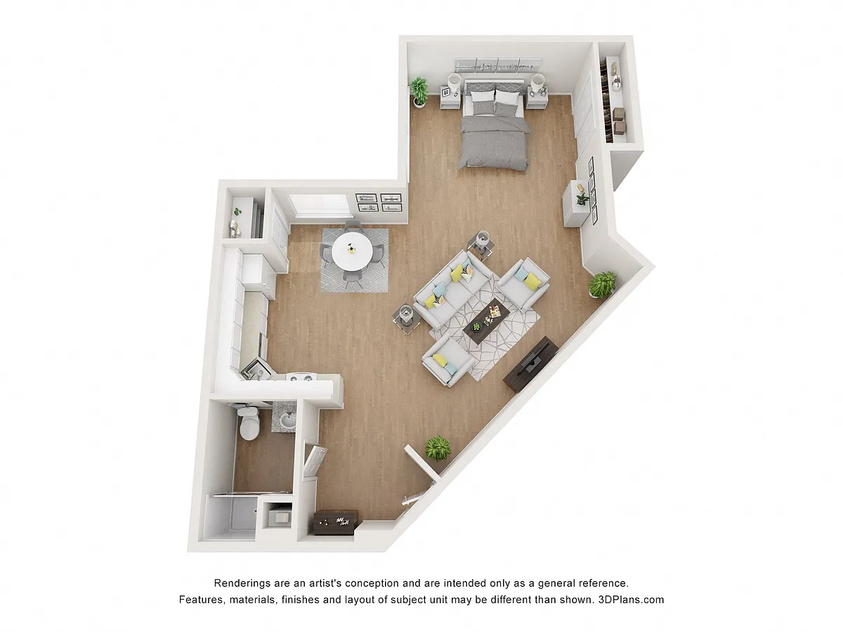 Floor plan Studio Apartment
