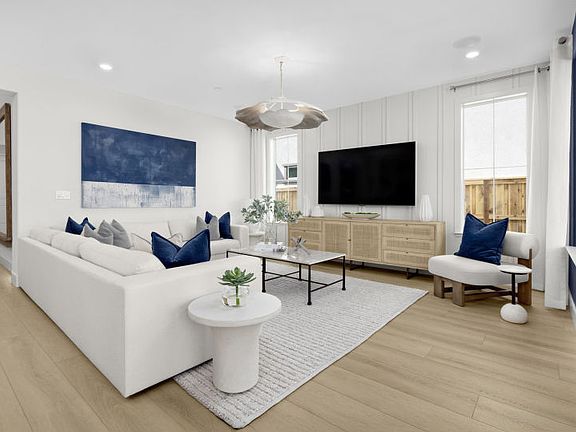 Sunlit gathering room