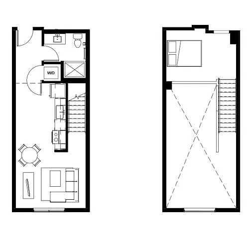Floor plan Studio Loft 3