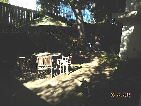 Rear common patio