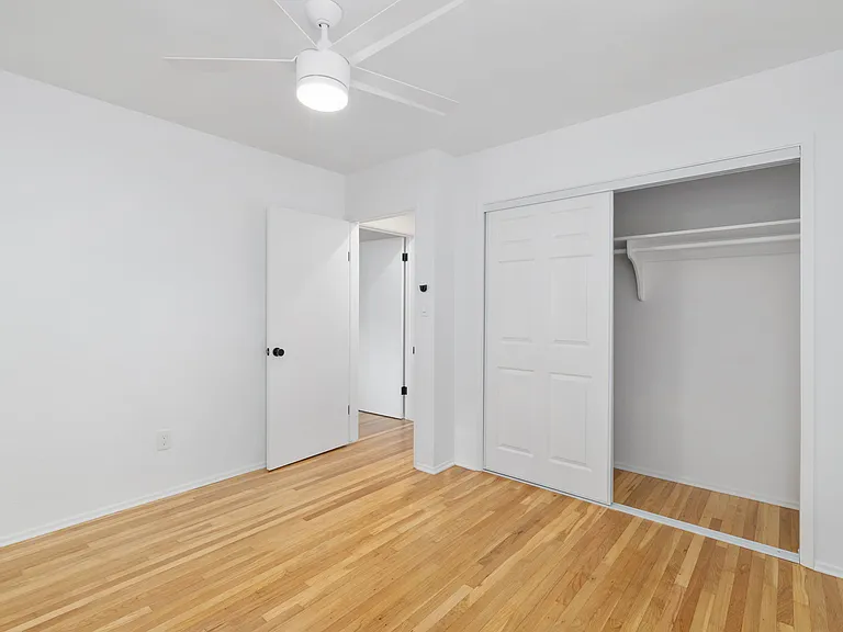Large closet space allows for ample storage.