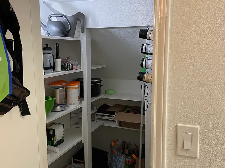 Small, walk-in pantry