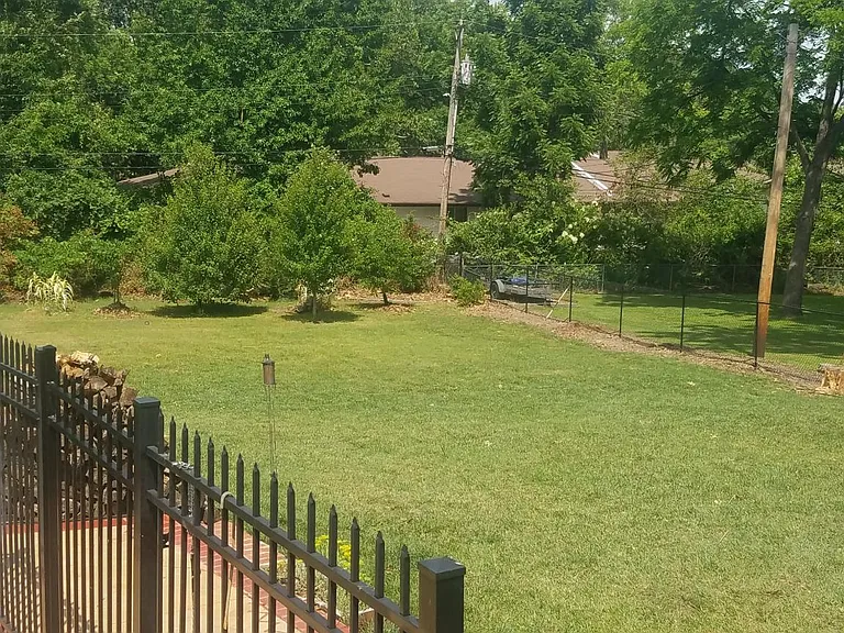 Fenced in back yard