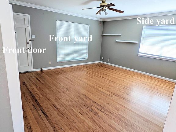 POV of living room from the kitchen entrance