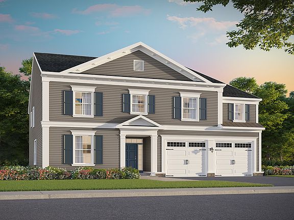 Elevation 3 of the Summerfield a home design at Lakeside at Trappe by Brookfield Residential