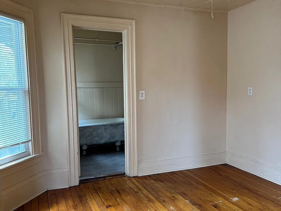 Bedroom with attached bathroom