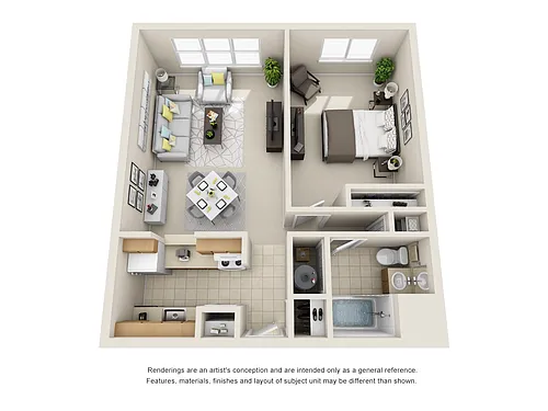 Floor plan One Bedroom