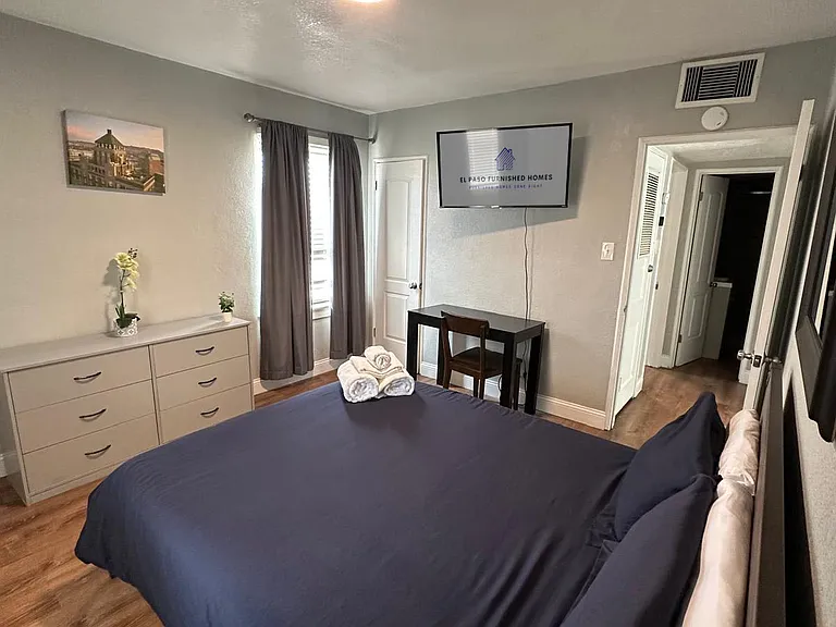 Bedroom with Smart TV
