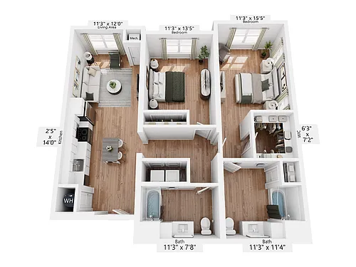 Floor plan B6