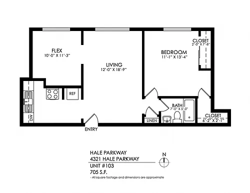 Floor plan 1X1