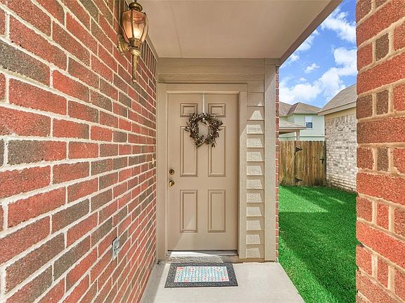The home has a covered front entry! Built in 2010 this property also features Low E Double paned windows and Tech shield for energy efficiency!