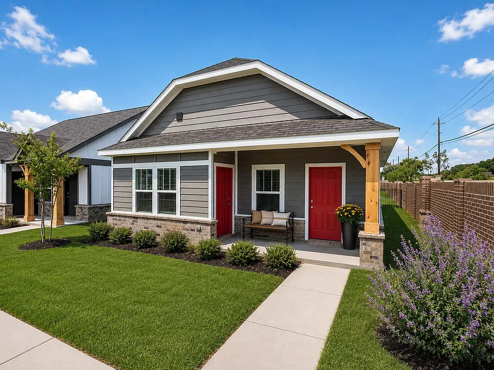 Charming cottage with a private covered porch.