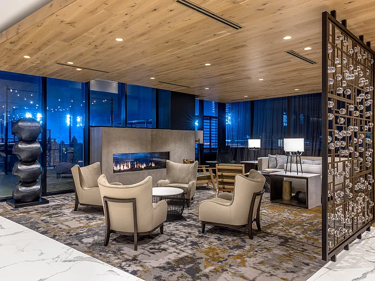 Seating Areas Designed for Privacy and Comfort at One Cardinal Way Luxury Apartments