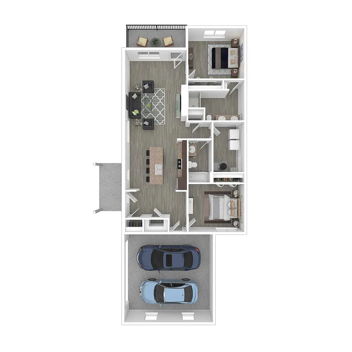Floor plan 2x2 Middle