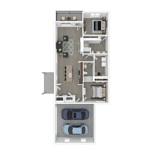 Floor plan 2x2 Middle