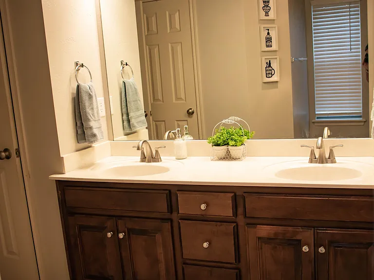 Master bath, double sinks