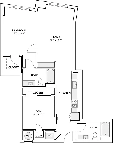 Floor plan A13D