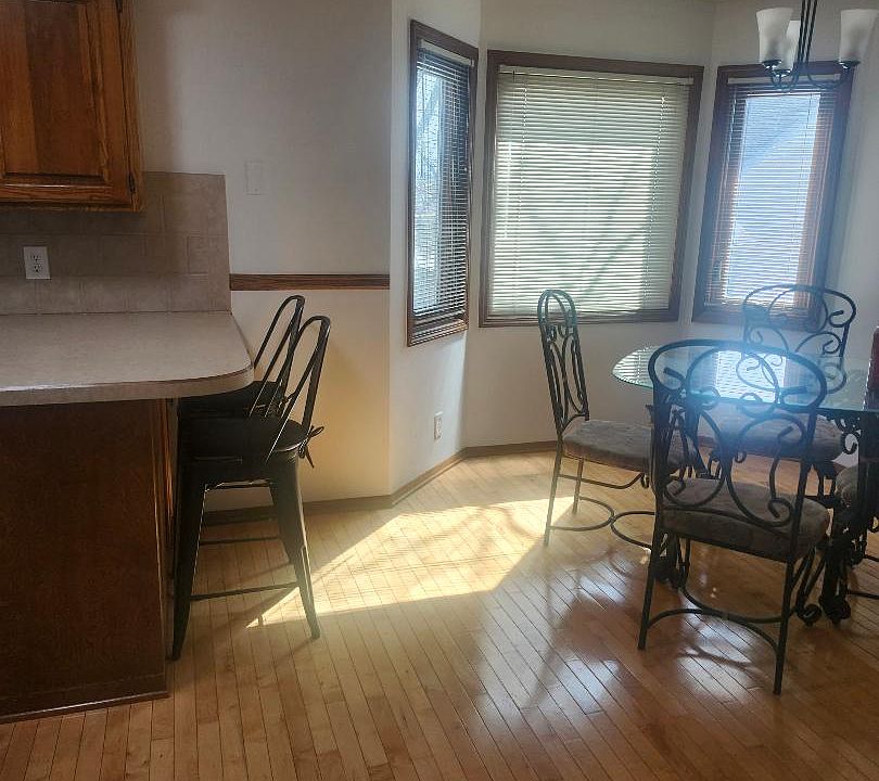 Side view of Kitchen sitting are and Dining Room
